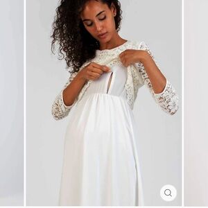 Maternity / breastfeeding wedding dress